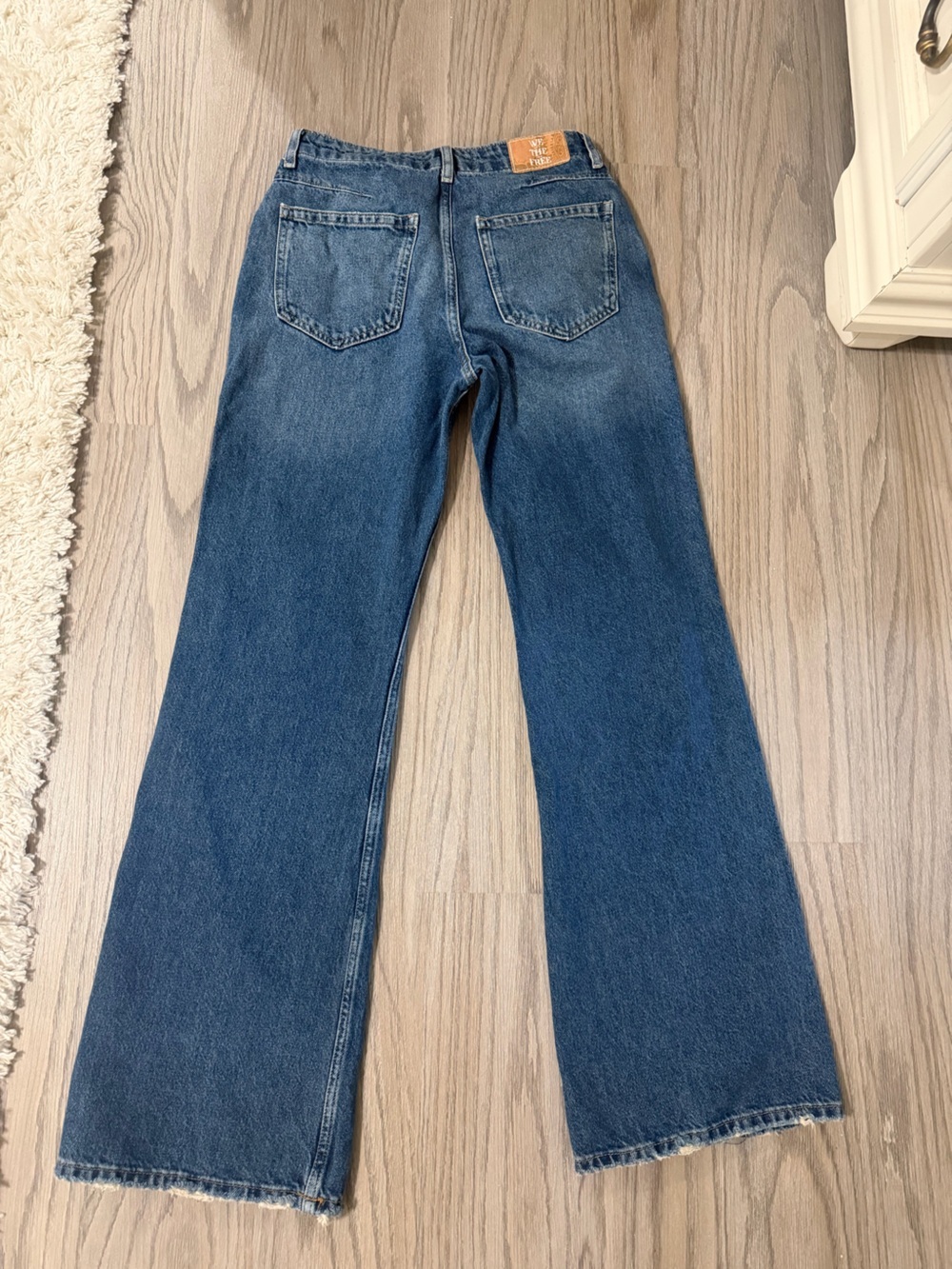 We The Free Mid-Blue Wide Leg Jeans - Picture 2 of 14